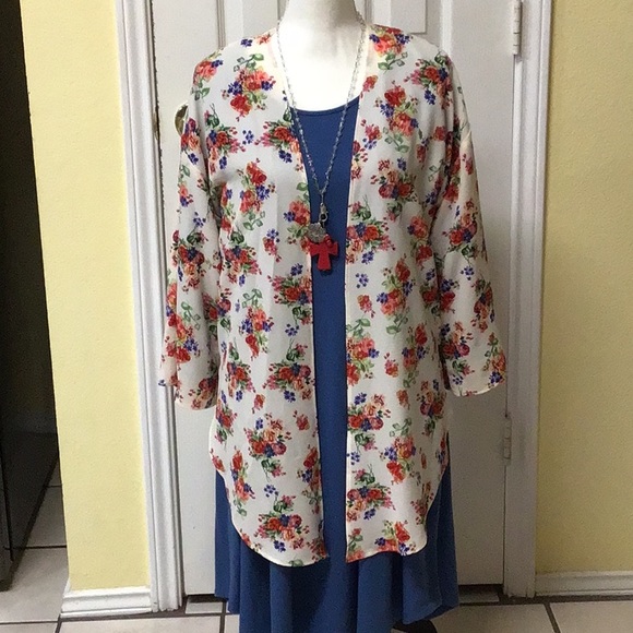 LOVELY RIBBONS & SPICE FLORAL KIMONA SM - Picture 3 of 9